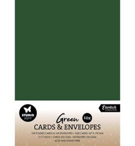 SL Cards & Envelopes Christmas Green Consumables nr. 16