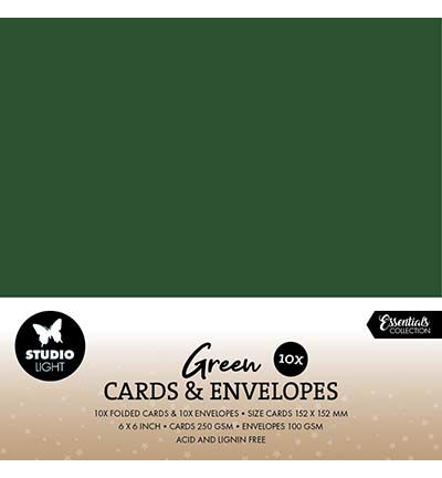 SL Cards & Envelopes Christmas Green Consumables nr. 18
