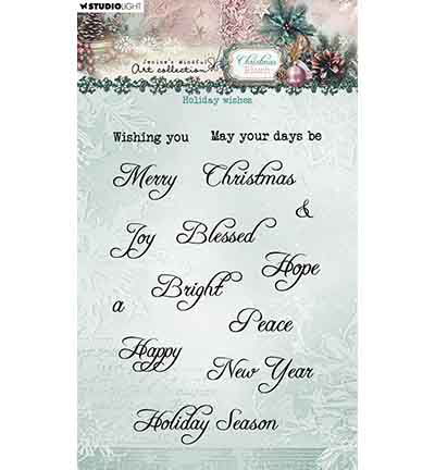 JMA Clear Stamp Holiday wishes Christmas Blush nr. 884