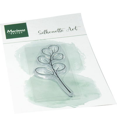 Clear Stamp, Silhouette Art – Eucalyptus twig