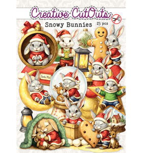 Stansplaatjes, Snowy Bunnies 23 stuks