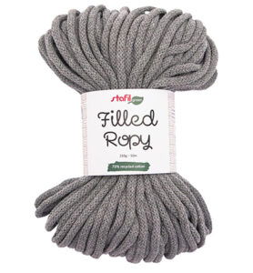 Filled Ropy 250gr / 50mtr – ø6mm, Grey
