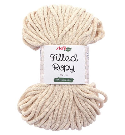 Filled Ropy 250gr / 50mtr – ø6mm, Creme
