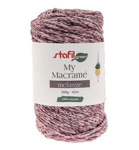 Macrame Cordy Melange 200gr / 65mtr, Purple
