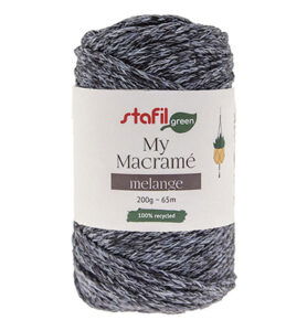 Macrame Cordy Melange 200gr / 65mtr, Blue