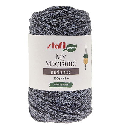 Macrame Cordy Melange 200gr / 65mtr, Blue