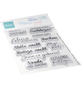 Clear Stamp, Nativity tekst by Marleen
