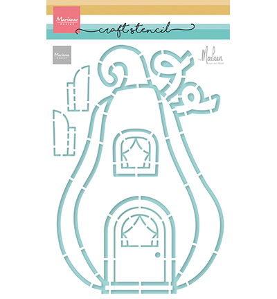 Craft Stencil, Pumpkin cottage by Marleen
