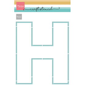 Craft Stencil, H-Letter