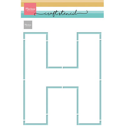 Craft Stencil, H-Letter