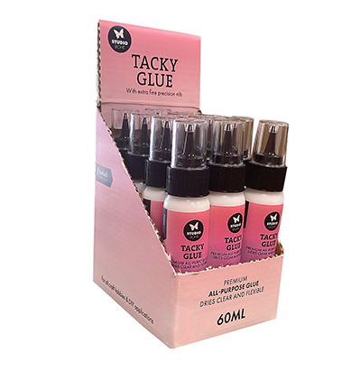 SL Tacky Glue Display 12 X 60ML Essentials nr. 104