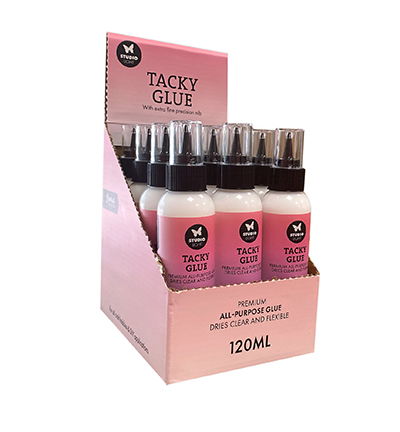 SL Tacky Glue Display 12 X 120ML Essentials nr. 105