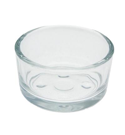 Theelicht houder, 4.2 x 2.5cm, transparant