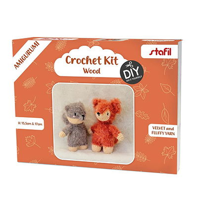 Amigurumi Kit Velvie/Fluffy, Wood