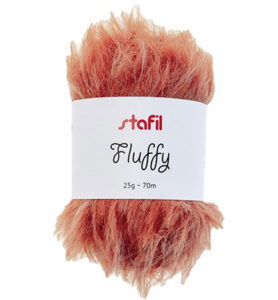 Fluffy yarn, 25 gr / 70mtr, Orange