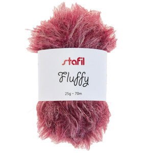 Fluffy yarn, 25 gr / 70mtr, Red