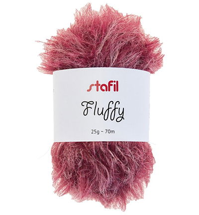 Fluffy yarn, 25 gr / 70mtr, Red