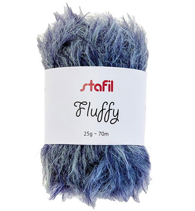 Fluffy yarn, 25 gr / 70mtr, Blue