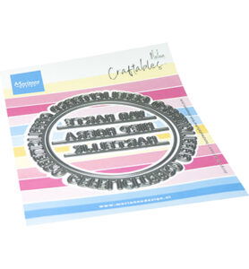 Marianne Design Craftable, Gefeliciteerd cirkel by Marleen