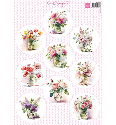 Knipvel A4, Sweet Bouquets – 7 cm