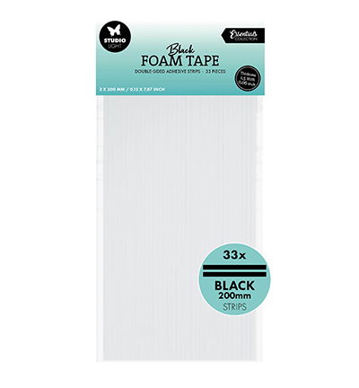 SL Doublesided foam tape Stripes black Essentials Tools nr. 106