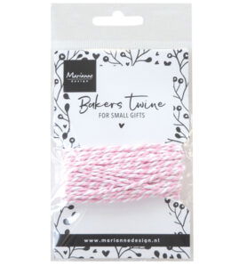 Bakers Twine – light pink / white