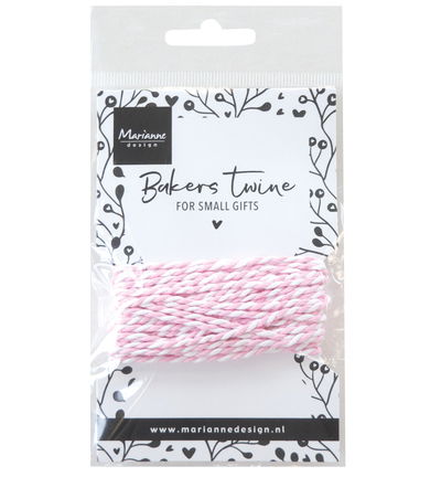 Bakers Twine – light pink / white