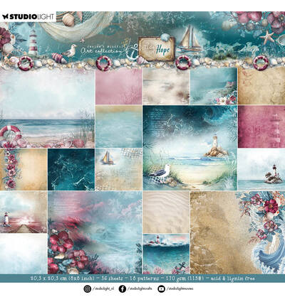 JMA Designer Paper Pad Backgrounds Tide of Hope nr. 434
