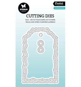 SL Cutting Die Torn Edge Tag rectangle Essentials nr. 1089
