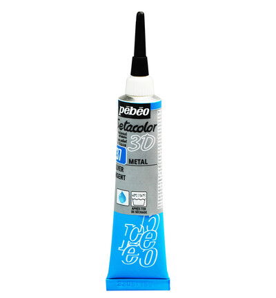 Pebeo Setacolor 3D 20ml, Silver (metal)