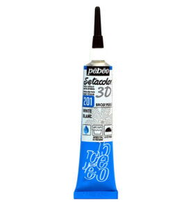 Pebeo Setacolor 3D Brod’Perle 20ml, White