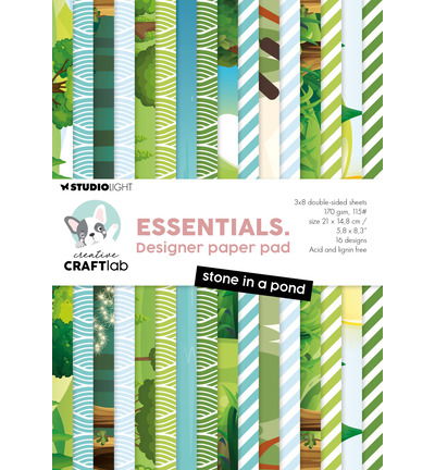 CCL Design Paper pad Stone in a pond Essentials nr. 428