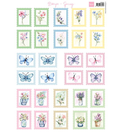 Knipvel A4, Stamps – Spring