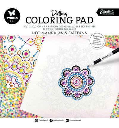 SL Coloring pages Dot mandalas & patterns Essentials nr. 455