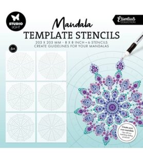 SL Mask Mandala template stencils Essentials nr. 399