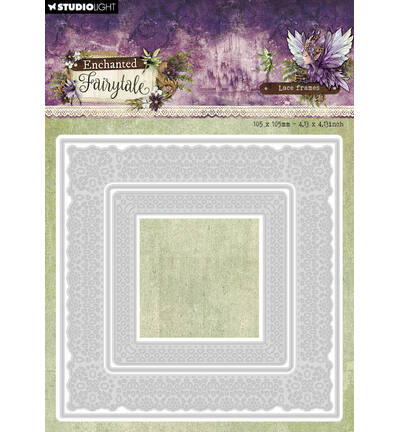 SL Cutting dies Lace frames square Enchanted Fairytale nr. 1102