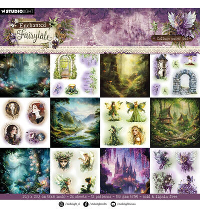 SL Collage Paper Pad Collage paper pad Enchanted Fairytale nr. 468