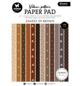 SL Vellum Paper Pad Spring brown print Essentials nr. 451