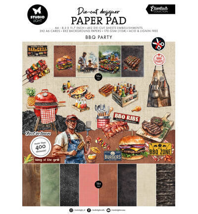 SL Die-cut Paper Pad BBQ Party Essentials nr. 437