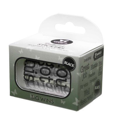SL Clear Stickers Black – Big Wins Essentials nr. 76