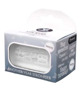 SL Clear Stickers White – Another Year Stronger Essentials nr. 77