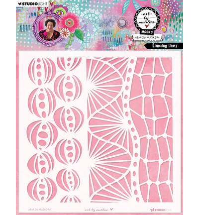 ABM Mask Dancing lines Art by Marlene nr. 394