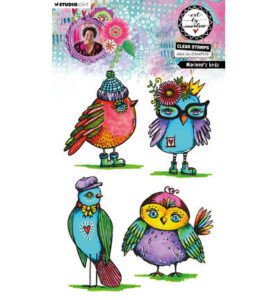 ABM Clear Stamp Marlene’s birds Art by Marlene nr. 938