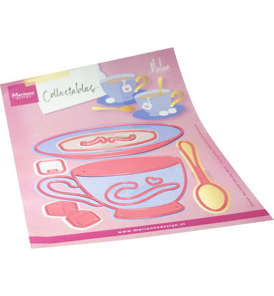 Marianne Design Collectable, Cup & saucer by Marleen