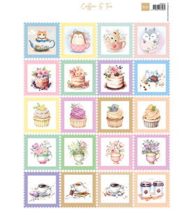 Marianne Design Knipvel A4, Stamps – Coffee & Tea