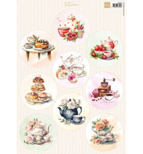 Marianne Design Knipvel A4, Circles – Teatime