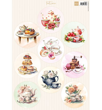 Marianne Design Knipvel A4, Circles – Teatime