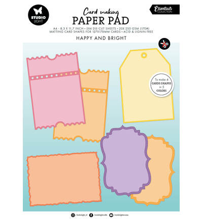 SL Card making pad Happy and bright Essentials – 20 sheets nr. 29