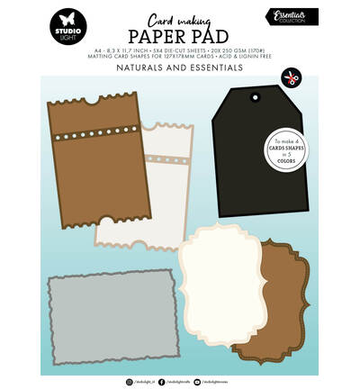 SL Card making pad Naturals Essentials – 20 sheets nr. 32
