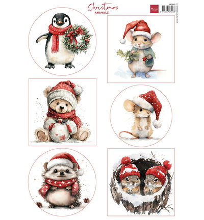 Knipvel A4, Christmas Animals